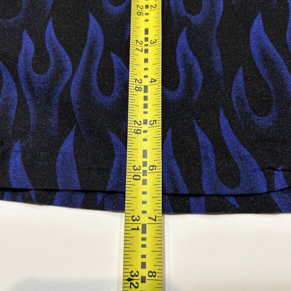 Big Dogs Shirt Adult Large Button Up Hot Sauce Flames Hawaiian Short Sleeve Mens - Picture 12 of 12